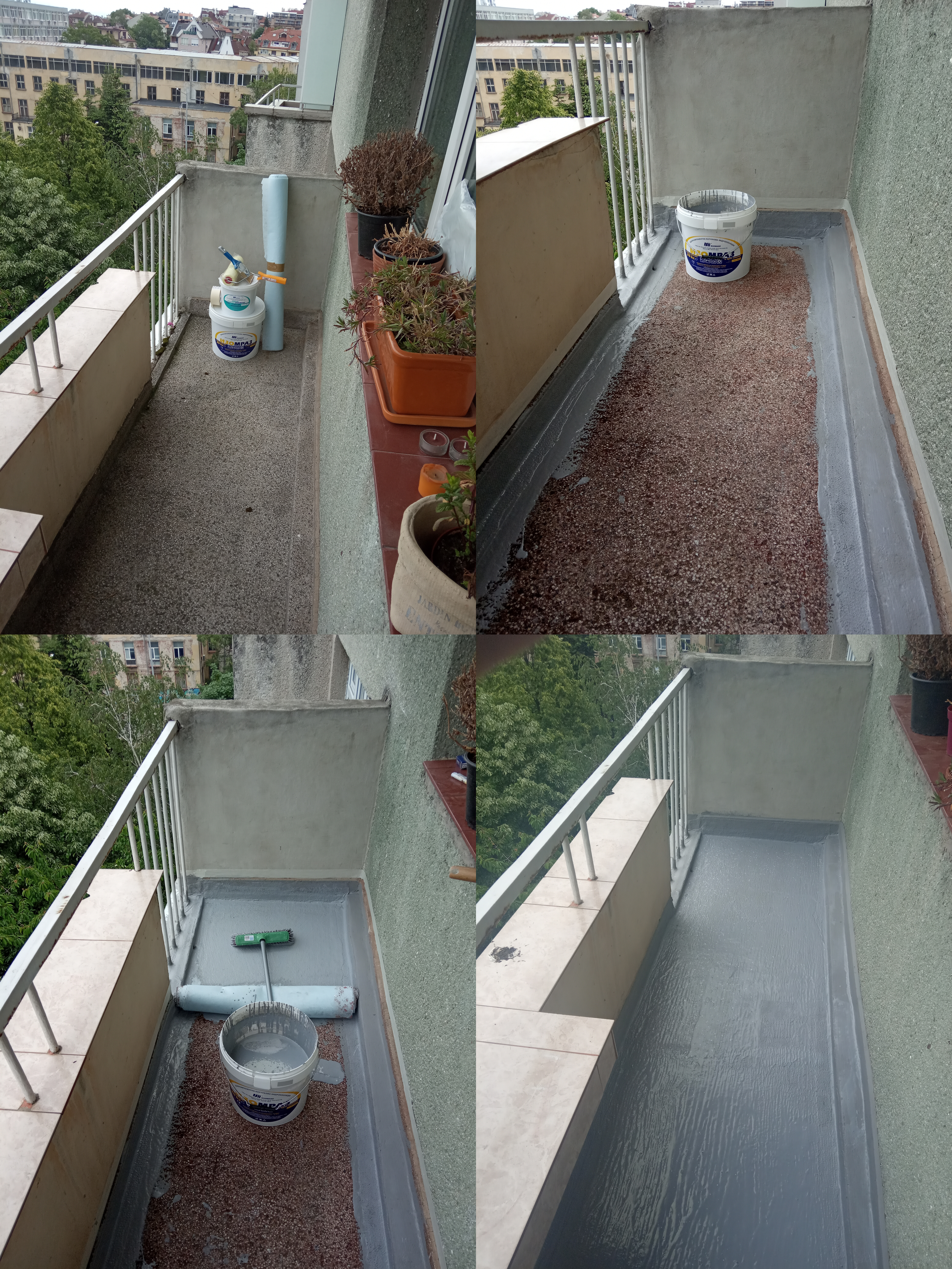 Hidroizolacia na balkon s izomraz